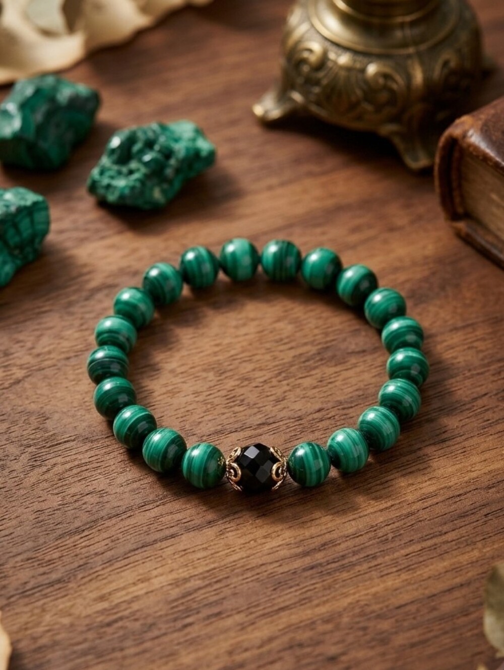 Malachite/Onyx Bracelet